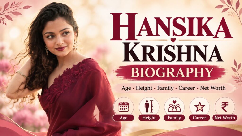 Hansika Krishna: Biography, Age, Height, Family, Career, Net Worth & More